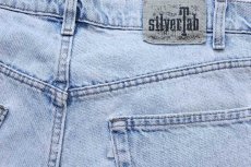 画像4: 90s USA製 Levi'sリーバイス silverTabシルバータブ LooSe ワンタック デニム ショートパンツ アイスブルー w36★ショーツ (4)