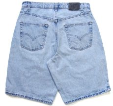 画像2: 90s USA製 Levi'sリーバイス silverTabシルバータブ LOOSE ワンタック デニム ショートパンツ w34★ショーツ (2)