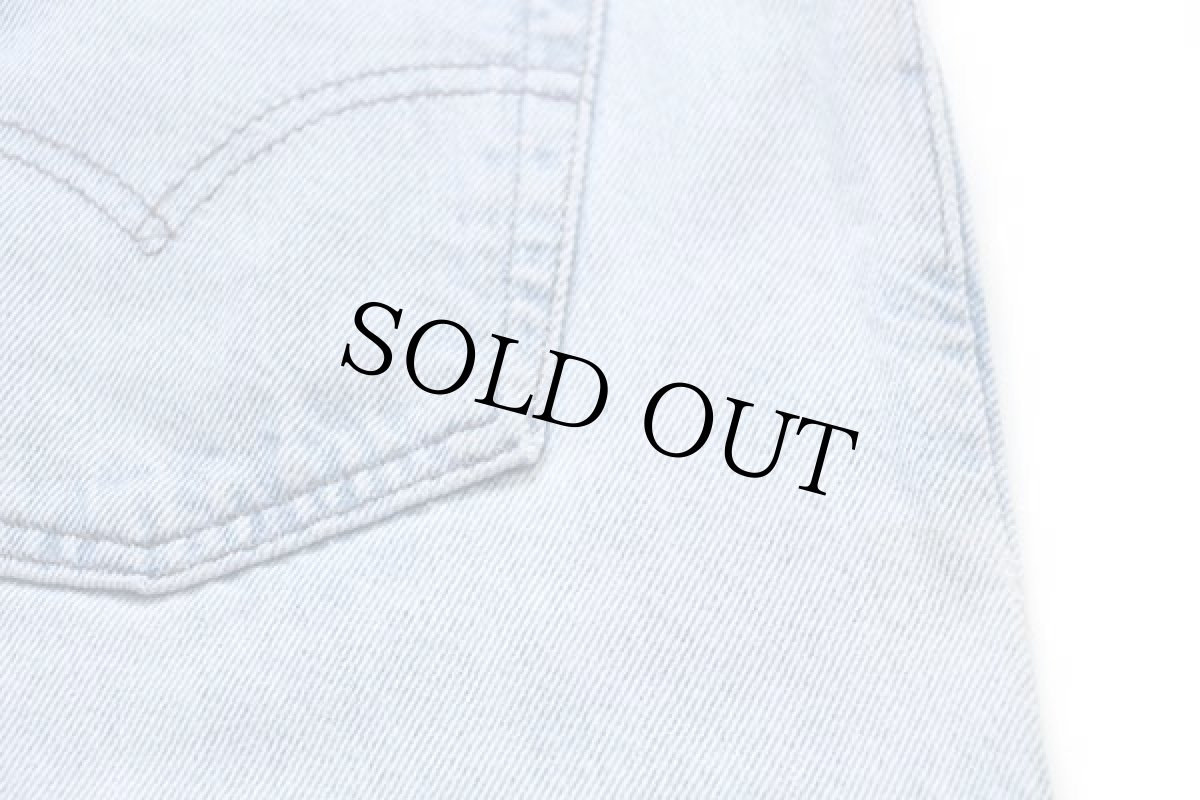 画像6: 90s USA製 Levi'sリーバイス silverTabシルバータブ LooSe ワンタック デニム ショートパンツ アイスブルー w36★ショーツ (6)