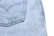 画像6: 90s USA製 Levi'sリーバイス silverTabシルバータブ LooSe ワンタック デニム ショートパンツ アイスブルー w36★ショーツ (6)