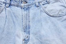 画像3: 90s USA製 Levi'sリーバイス silverTabシルバータブ LooSe ワンタック デニム ショートパンツ アイスブルー w36★ショーツ (3)