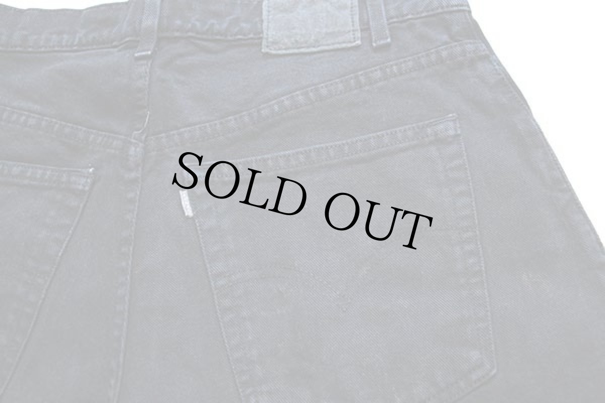 画像4: 90s Levi'sリーバイス silverTabシルバータブ baggy ブラックデニム ショートパンツ カスタム 後染め w34★ショーツ (4)