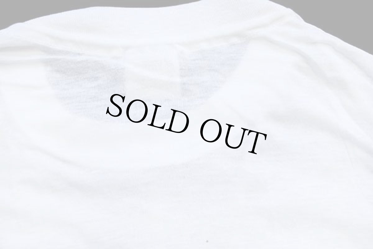 画像6: デッドストック★80s USA製 BASIC TEES 無地 Tシャツ 白 L★D (6)