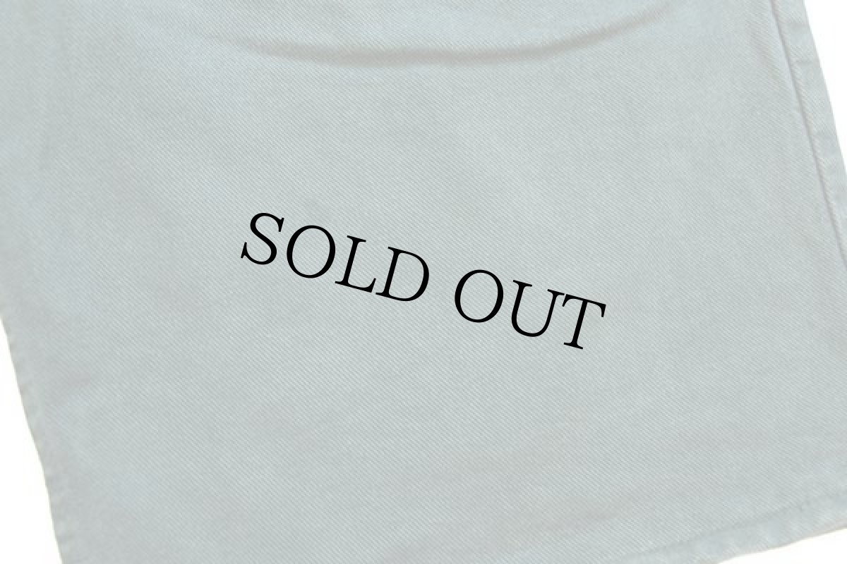 画像7: 90s USA製 Levi'sリーバイス silverTabシルバータブ LOOSE ワンタック カラーデニム ショートパンツ 後染め 緑 w34★ショーツ (7)