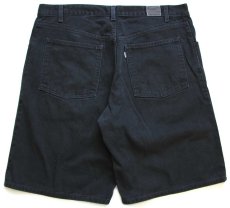 画像2: 00s Levi'sリーバイス SILVERTABシルバータブ ブラックデニム ショートパンツ w38★ショーツ (2)