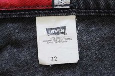 画像5: 90s Levi'sリーバイス silverTabシルバータブ LOOSE ワンタック ブラックデニム ショートパンツ w32★ショーツ (5)