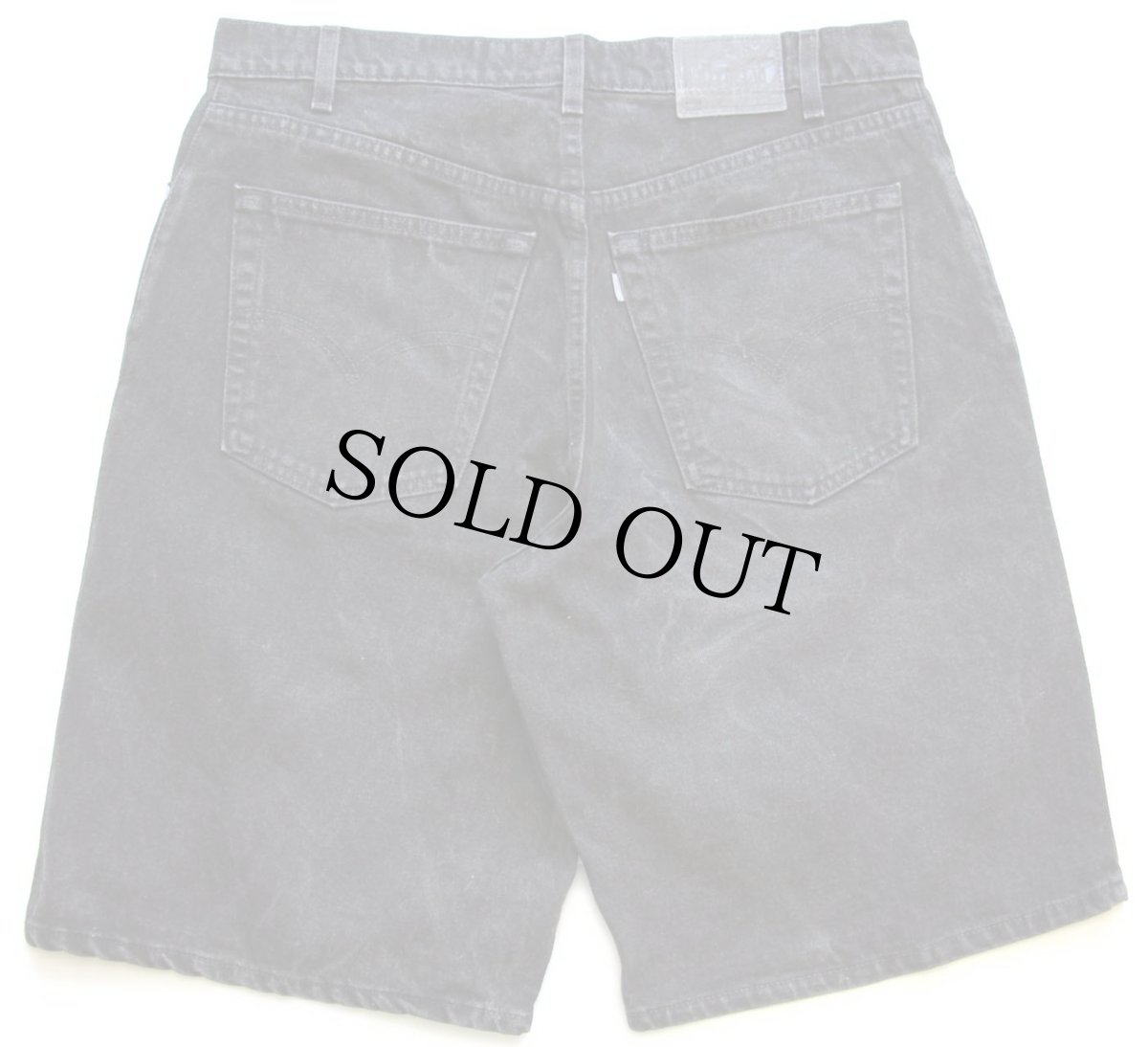 画像2: 90s USA製 Levi'sリーバイス silverTabシルバータブ LOOSE ブラックデニム ショートパンツ w36★ショーツ (2)