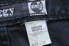 画像5: 90s Levi'sリーバイス silverTabシルバータブ baggy ブラックデニム ショートパンツ カスタム 後染め w34★ショーツ (5)