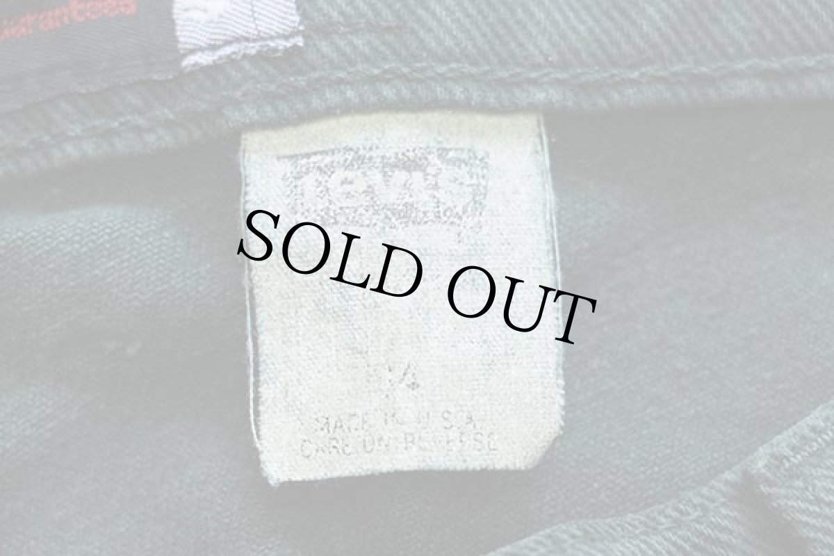 画像5: 90s USA製 Levi'sリーバイス silverTabシルバータブ LOOSE ワンタック カラーデニム ショートパンツ 後染め 緑 w34★ショーツ (5)