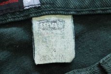 画像5: 90s USA製 Levi'sリーバイス silverTabシルバータブ LOOSE ワンタック カラーデニム ショートパンツ 後染め 緑 w34★ショーツ (5)