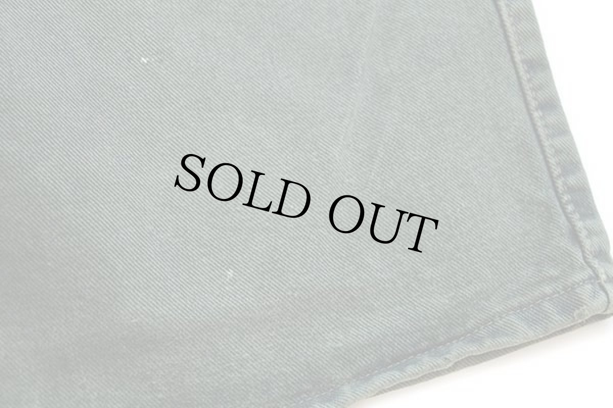 画像7: 90s USA製 Levi'sリーバイス silverTabシルバータブ loose ワンタック カラーデニム ショートパンツ 後染め 緑 w34★ショーツ (7)