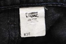 画像3: 90s USA製 Levi'sリーバイス silverTabシルバータブ LOOSE ブラックデニム ショートパンツ w36★ショーツ (3)