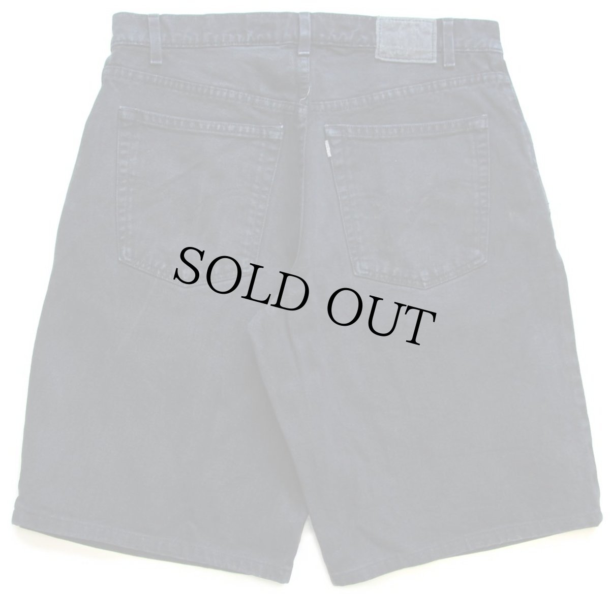 画像2: 90s Levi'sリーバイス silverTabシルバータブ baggy ブラックデニム ショートパンツ カスタム 後染め w34★ショーツ (2)