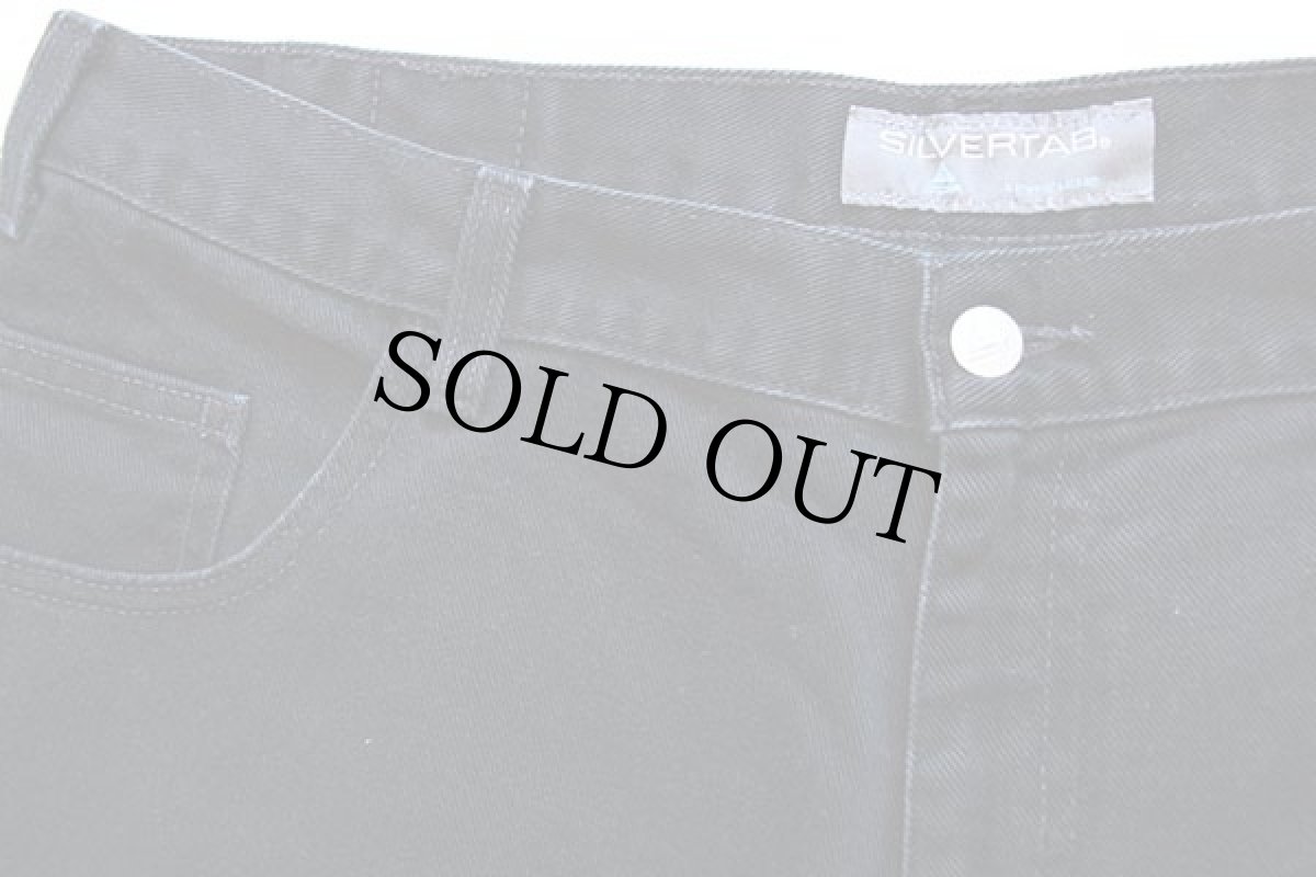 画像3: 00s Levi'sリーバイス SILVERTABシルバータブ ブラックデニム ショートパンツ w38★ショーツ (3)