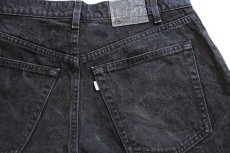 画像5: 90s USA製 Levi'sリーバイス silverTabシルバータブ LOOSE ブラックデニム ショートパンツ w36★ショーツ (5)