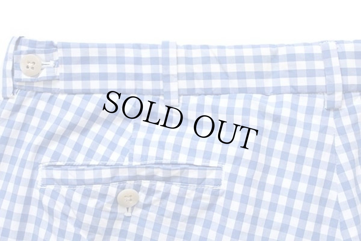 画像4: 90s ポロ ラルフローレン ギンガムチェック コットン ショートパンツ 青×白 36★ショーツ (4)