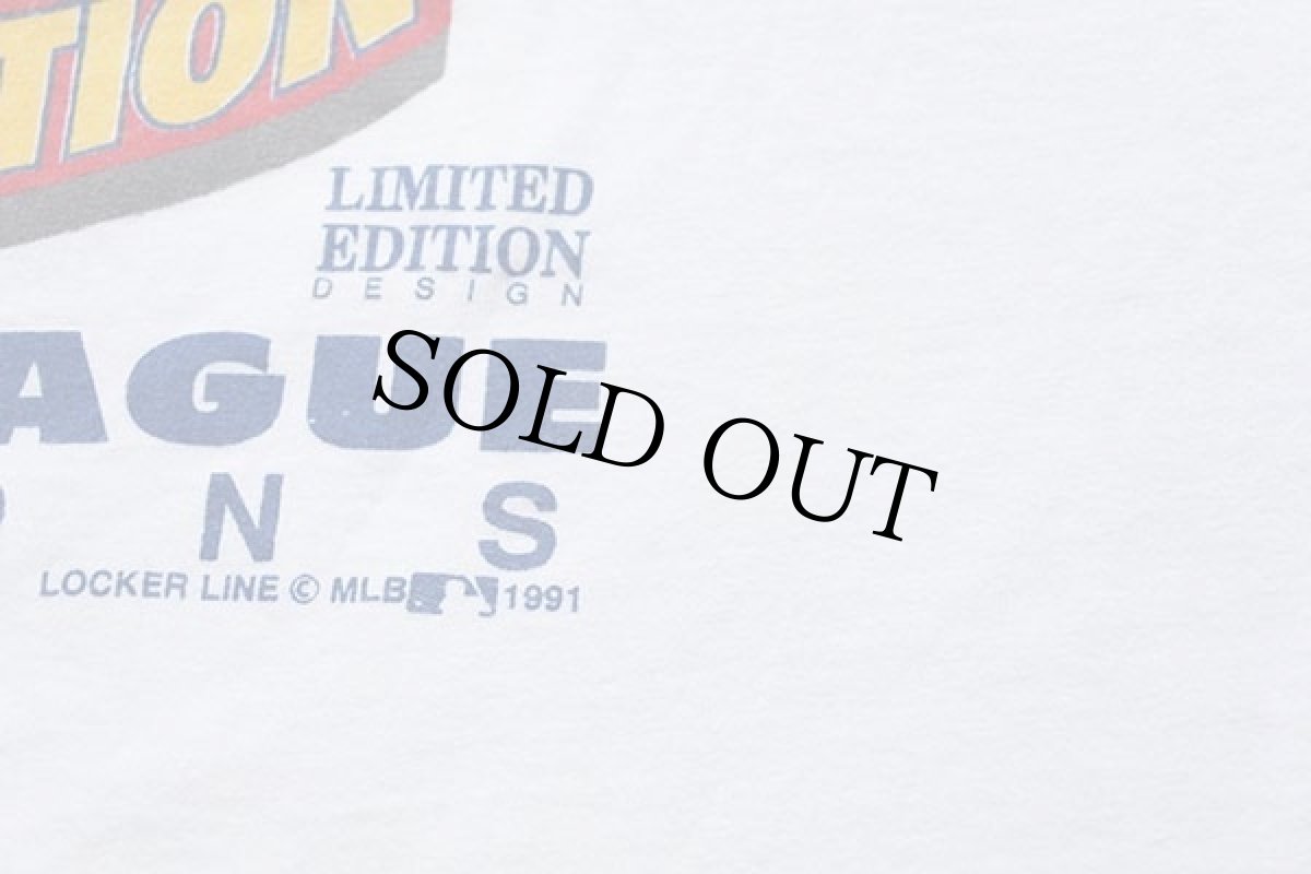 画像5: 90s USA製 MLB ATLANTA Braves 1991 FAN APPRECIATION コットンTシャツ 白 L (5)