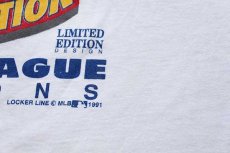 画像5: 90s USA製 MLB ATLANTA Braves 1991 FAN APPRECIATION コットンTシャツ 白 L (5)