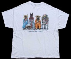 画像2: KENNEDY SPACE CENTER ドッグ 両面プリント コットンTシャツ 白 2XL (2)