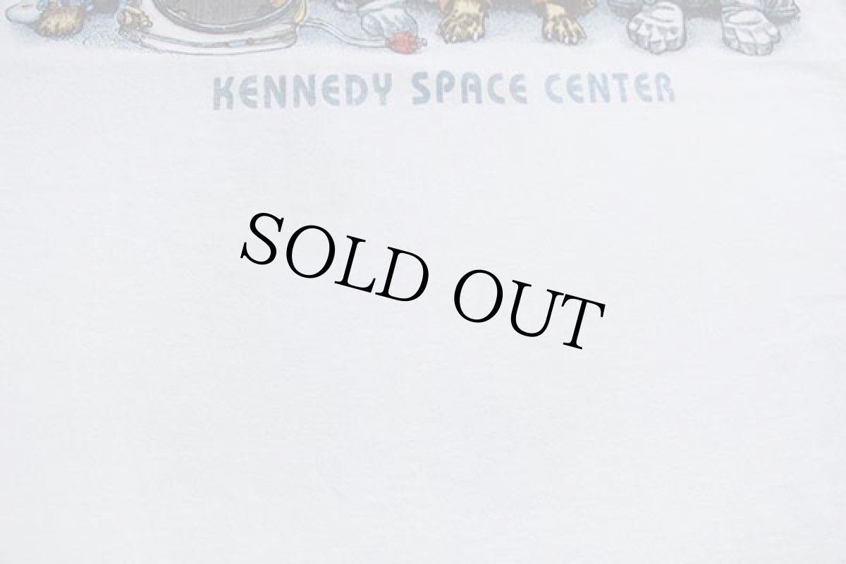画像5: KENNEDY SPACE CENTER ドッグ 両面プリント コットンTシャツ 白 2XL (5)