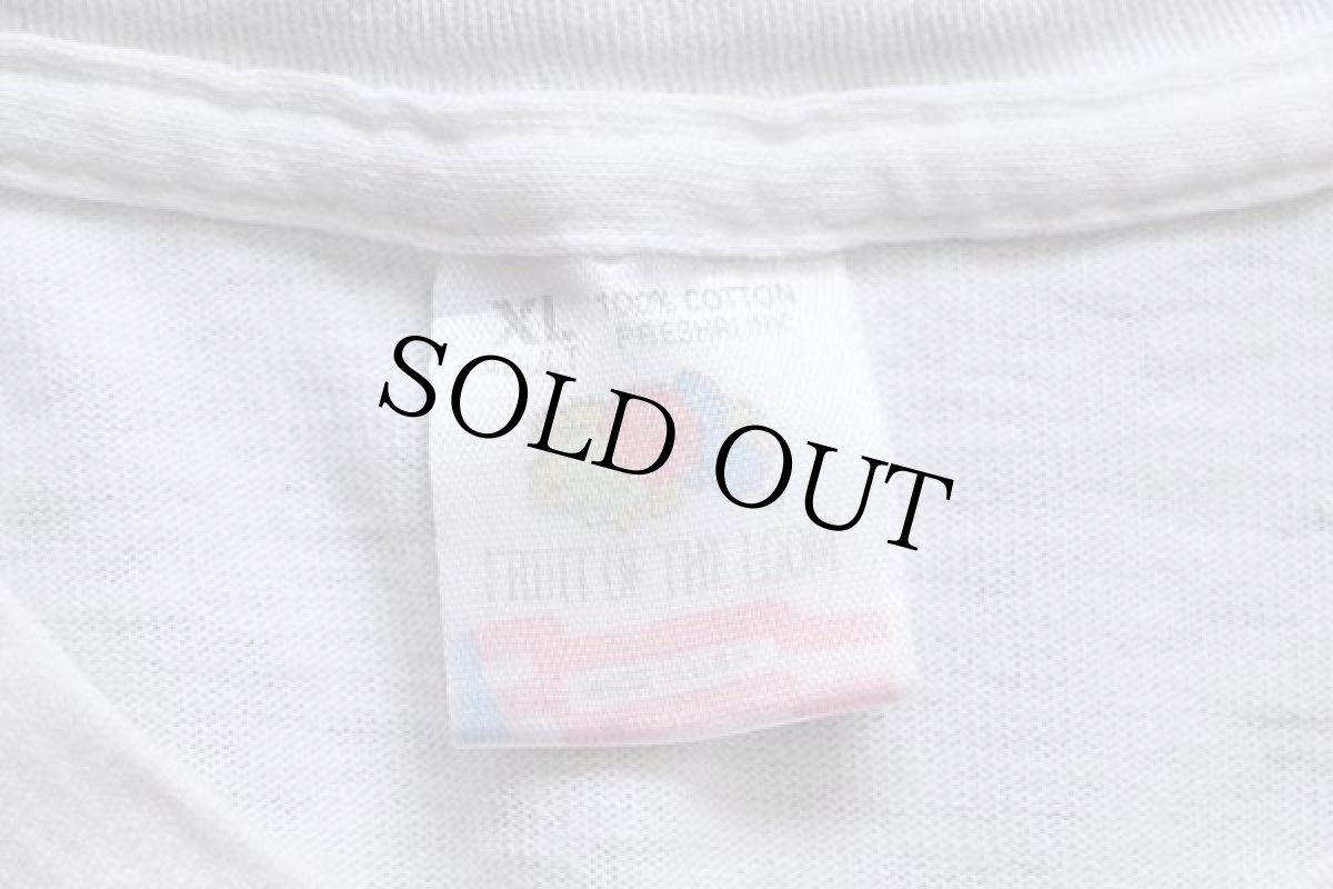 画像4: 90s USA製 JIM BEAMジムビーム BOURBON WHISKEY ロゴ コットンTシャツ 白 XL (4)