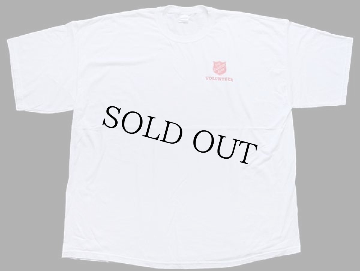画像2: THE SALVATION ARMYサルベーションアーミー ロゴ 両面プリント Tシャツ 白 4XL★特大 (2)
