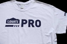画像1: LOWE'S PRO IRWIN ロゴ コットンTシャツ 白 XL (1)