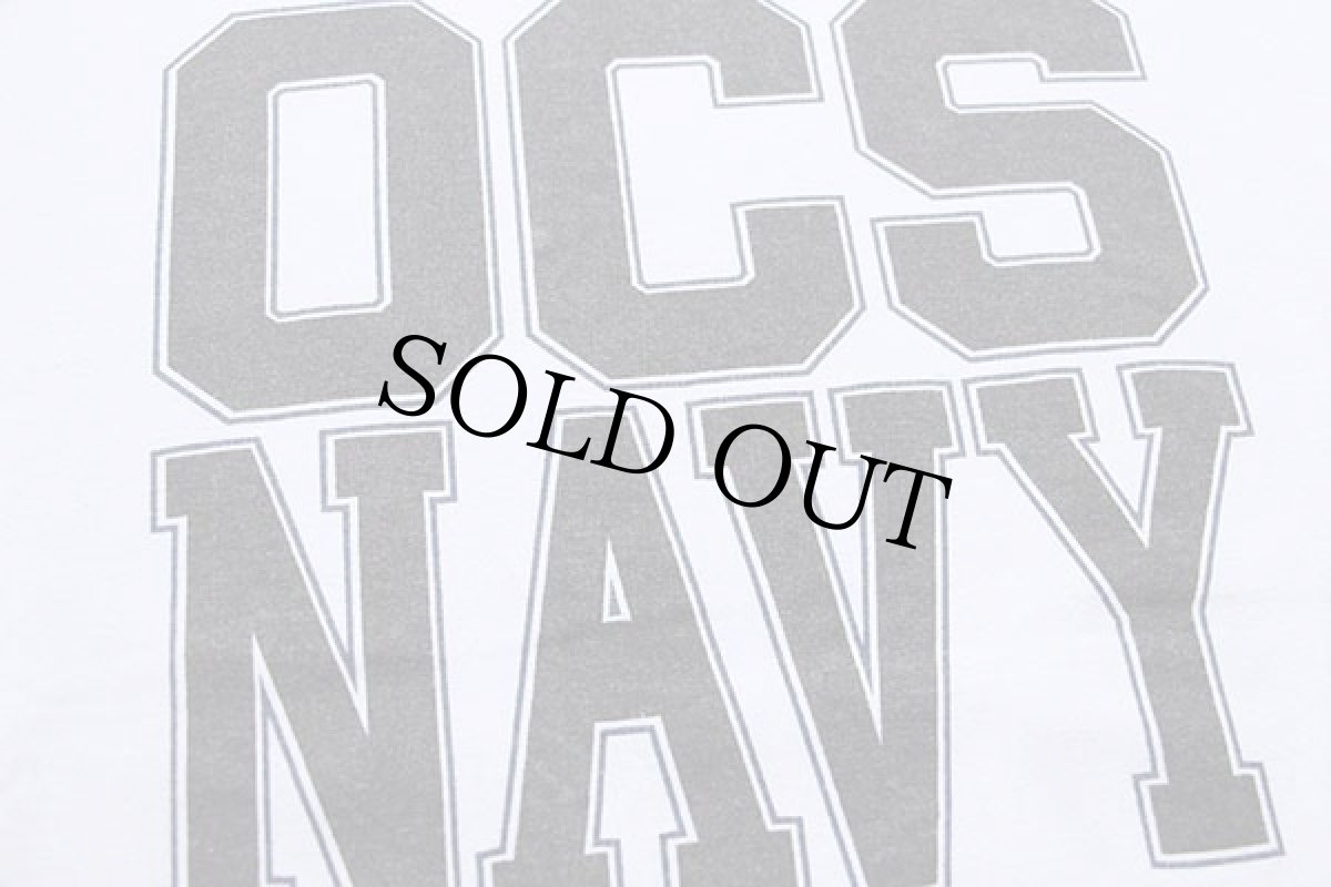 画像4: 90s USA製 U.S.NAVY OCS 両面プリント コットンTシャツ 白 M (4)