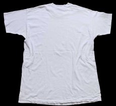画像3: 90s USA製 JIM BEAMジムビーム BOURBON WHISKEY ロゴ コットンTシャツ 白 XL (3)