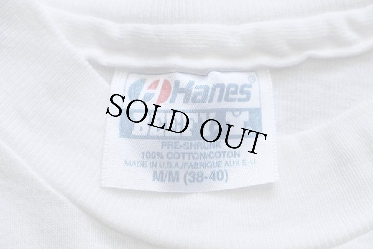 画像4: 90s USA製 DOUGLAS KENT HALL BAREBACK カウボーイ フォトプリント アート コットンTシャツ 白 M (4)