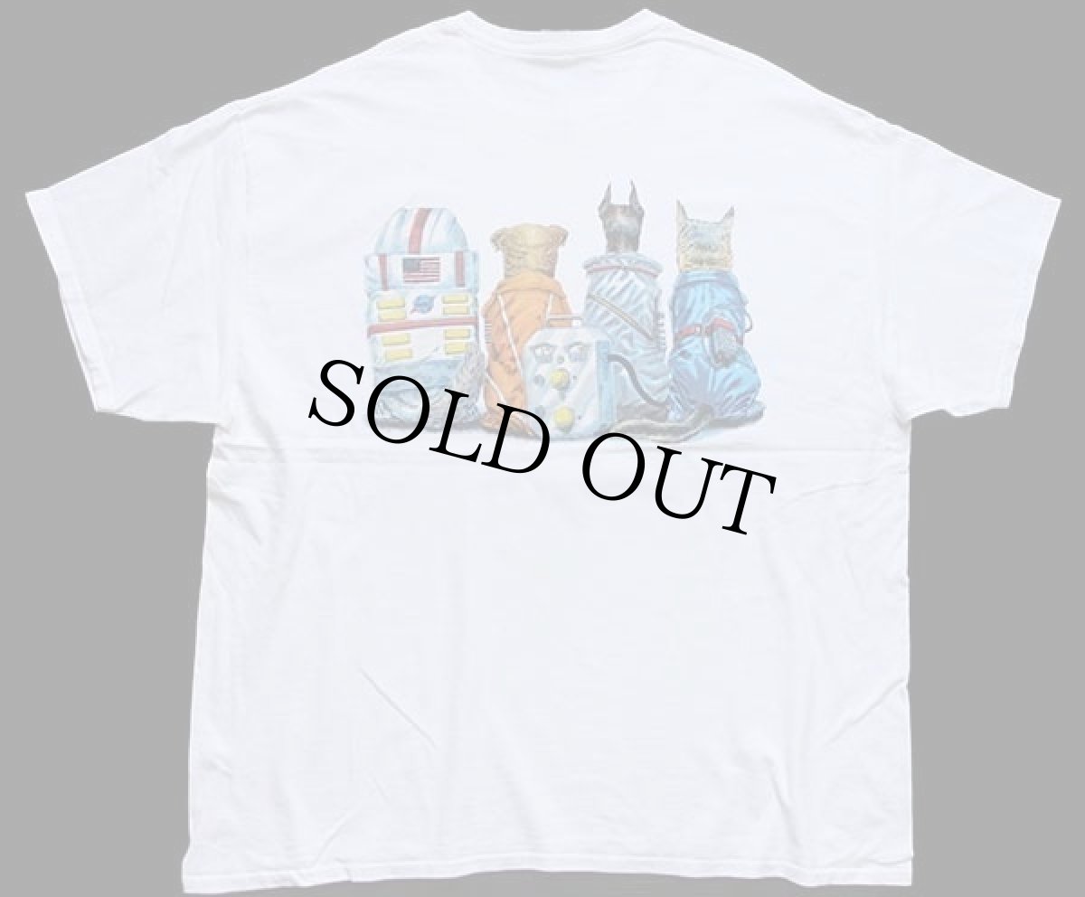 画像3: KENNEDY SPACE CENTER ドッグ 両面プリント コットンTシャツ 白 2XL (3)