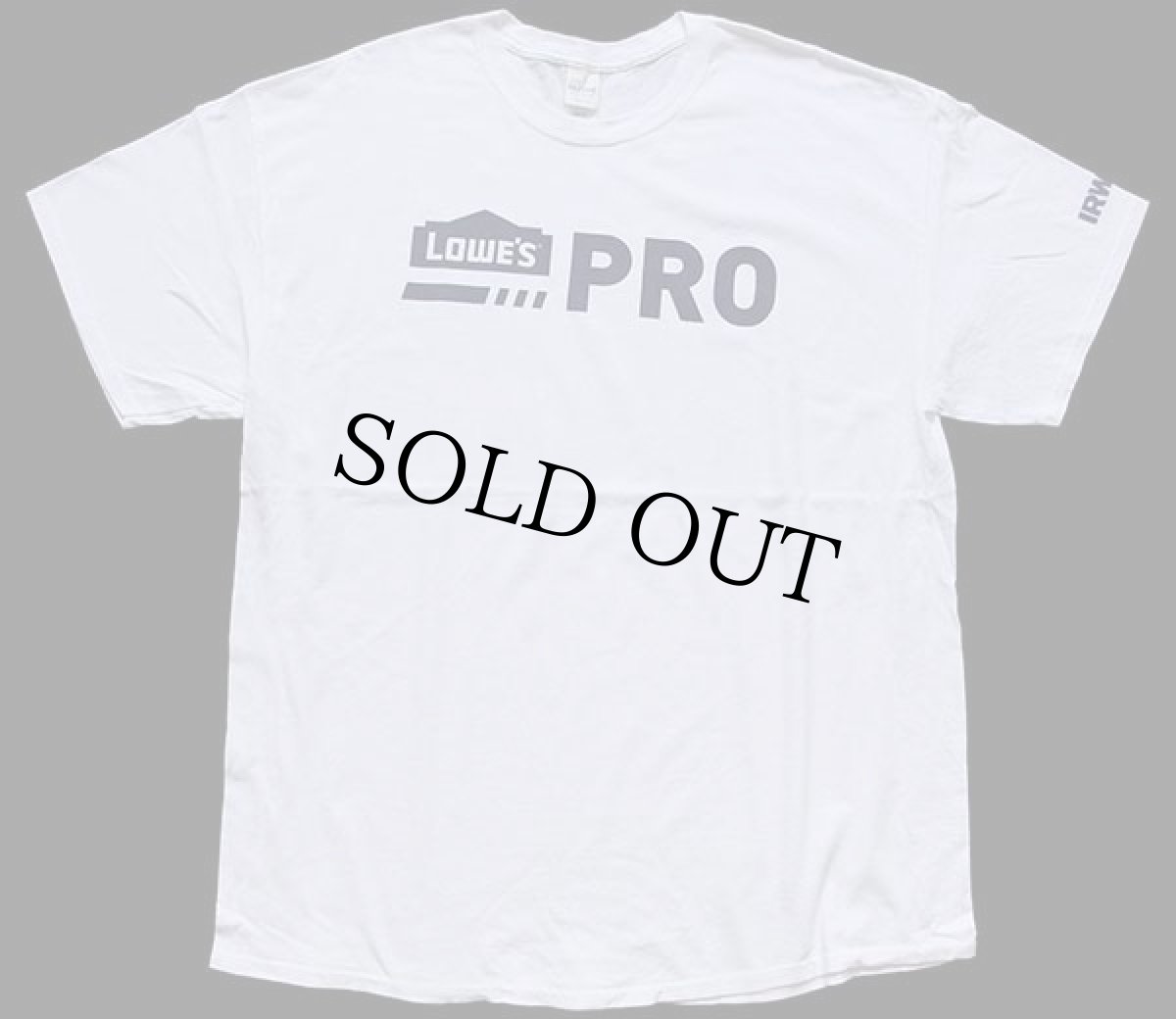 画像2: LOWE'S PRO IRWIN ロゴ コットンTシャツ 白 XL (2)