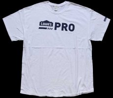 画像2: LOWE'S PRO IRWIN ロゴ コットンTシャツ 白 XL (2)