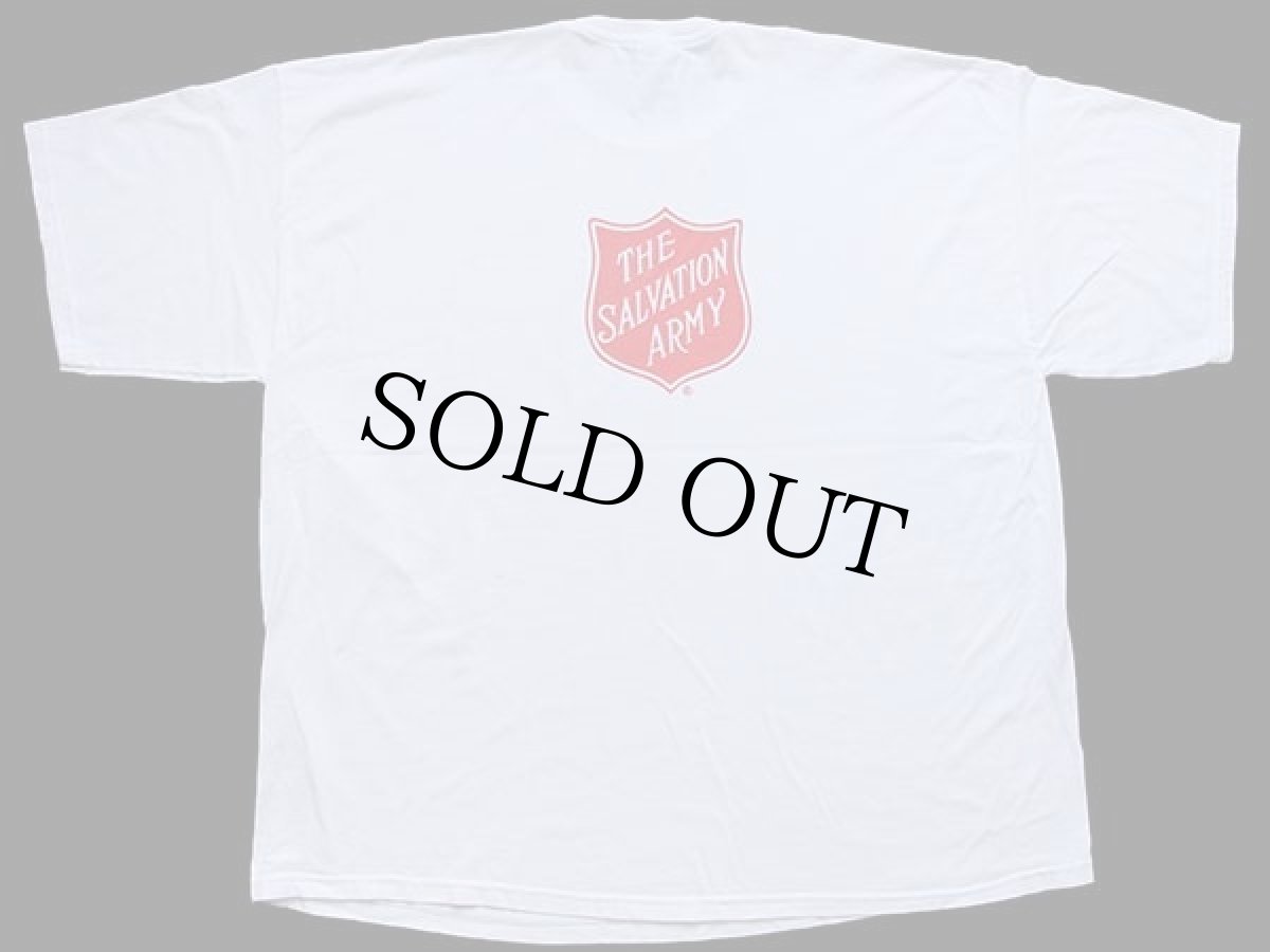 画像3: THE SALVATION ARMYサルベーションアーミー ロゴ 両面プリント Tシャツ 白 4XL★特大 (3)