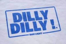 画像5: 00s DILLY DILLY! BUD LIGHTバドライト コットンTシャツ 白 L★Budweiserバドワイザー (5)