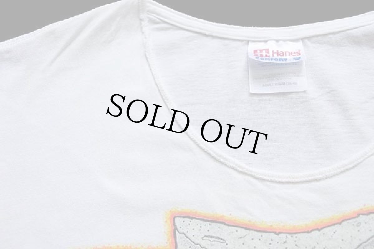 画像5: 00s Hanes Rock ME! CHEVROLETシボレー C1500 ピックアップ トラック コットンTシャツ カスタム 白 M (5)