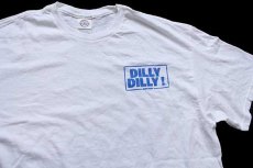 画像1: 00s DILLY DILLY! BUD LIGHTバドライト コットンTシャツ 白 L★Budweiserバドワイザー (1)