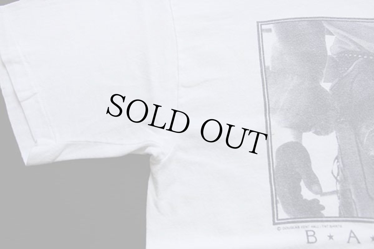 画像5: 90s USA製 DOUGLAS KENT HALL BAREBACK カウボーイ フォトプリント アート コットンTシャツ 白 M (5)