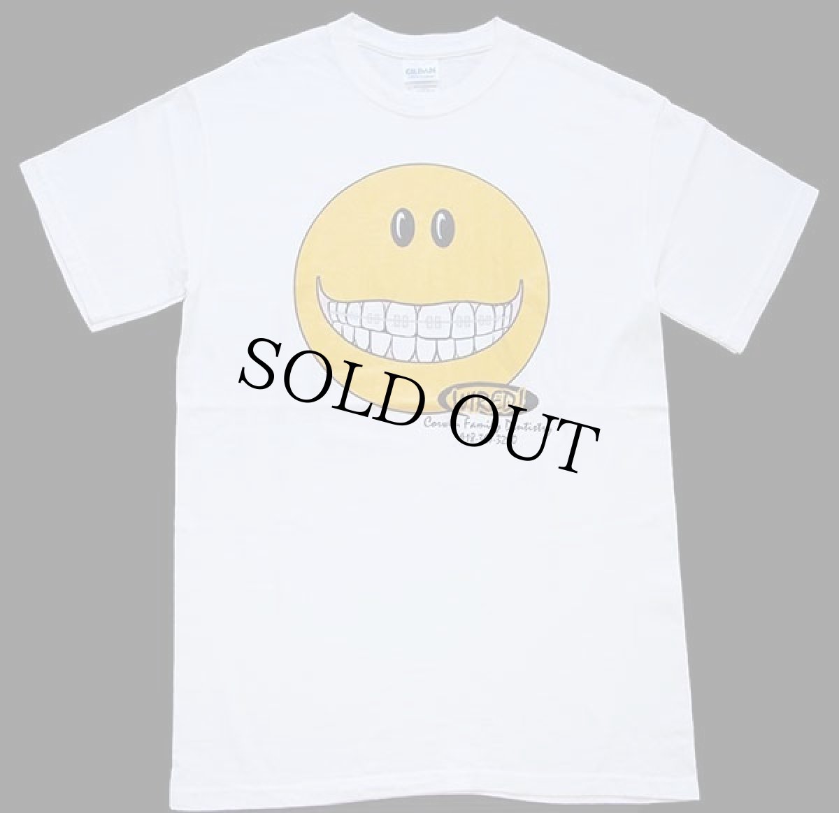 画像2: WIRED! Corwin Family Dentistry スマイル 矯正 コットンTシャツ 白 S (2)