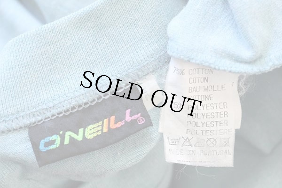 画像5: 90s ポルトガル製 O'NEILLオニール CALIFORNIA サーフ カットソー 杢ブルー M (5)