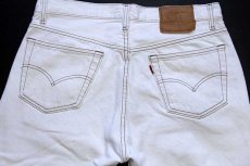 画像5: 90s USA製 Levi'sリーバイス 501 カラーデニムパンツ 生成り w34 L34 (5)