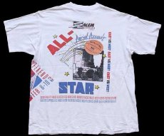 画像2: 90s USA製 SALEM NBA ALL-STAR GAME オールオーバープリント コットンTシャツ 白 XL (2)
