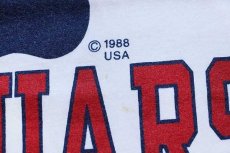 画像5: 80s USA製 RUSSELLラッセル SOUTH ALABAMA JAGUARS 足型 コットンTシャツ 白 M (5)