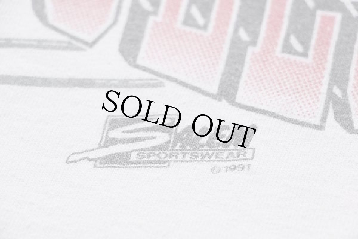 画像5: 90s SALEM 1991 NBA WORLD CHAMPS CHICAGO BULLS シカゴ ブルズ コットンTシャツ 白 M (5)