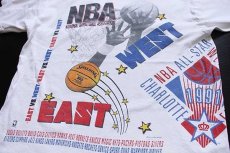 画像3: 90s USA製 SALEM NBA ALL-STAR GAME オールオーバープリント コットンTシャツ 白 XL (3)