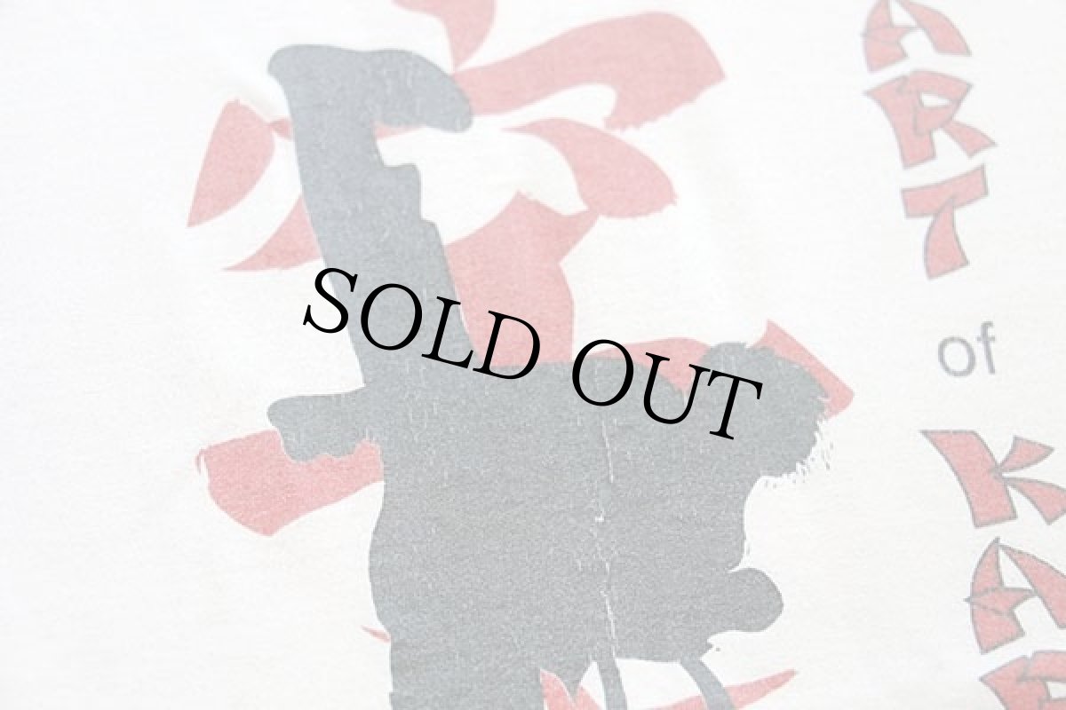 画像5: 90s USA製 the ART of KARATE 空手 アート Tシャツ 白 M (5)