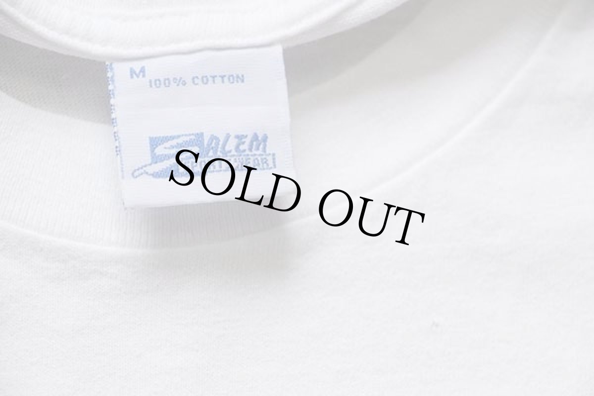 画像4: 90s SALEM 1991 NBA WORLD CHAMPS CHICAGO BULLS シカゴ ブルズ コットンTシャツ 白 M (4)