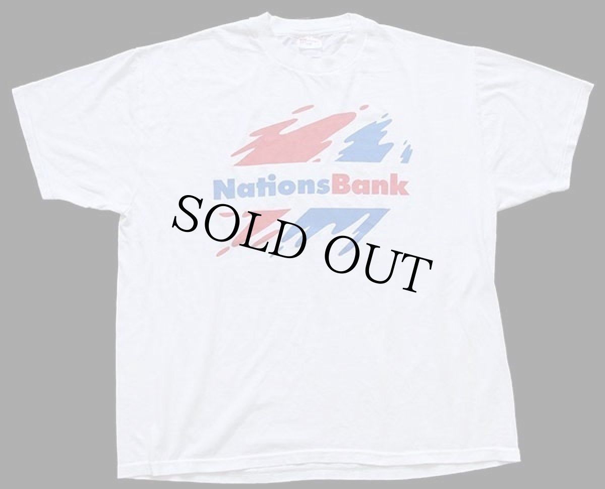 画像2: 90s Hanes NationsBank Tシャツ 白 XL (2)