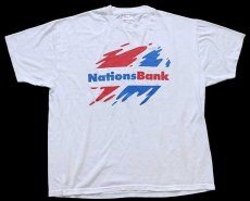 画像2: 90s Hanes NationsBank Tシャツ 白 XL (2)