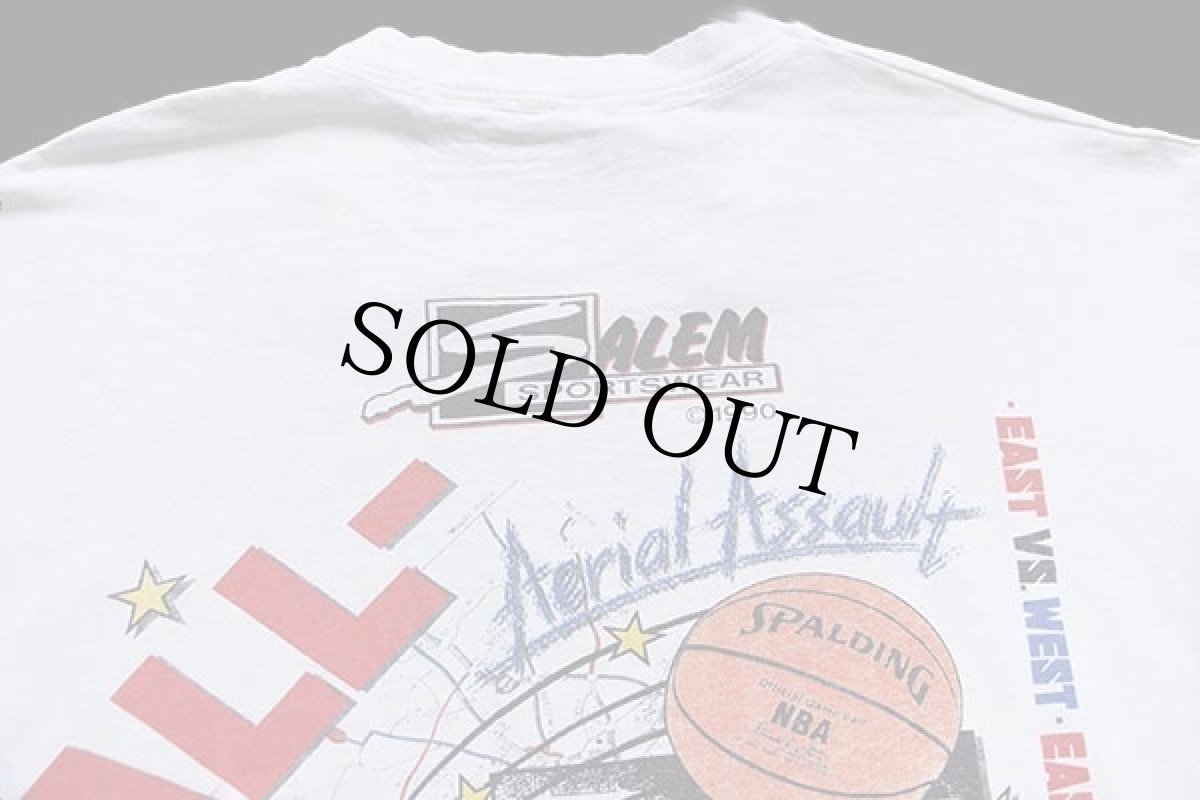 画像4: 90s USA製 SALEM NBA ALL-STAR GAME オールオーバープリント コットンTシャツ 白 XL (4)